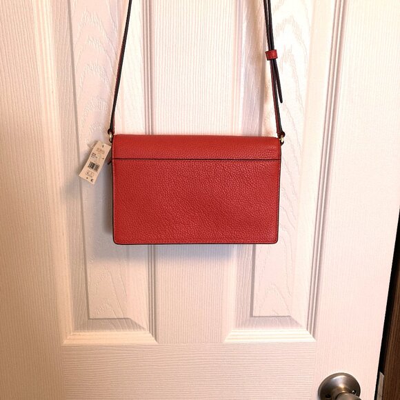 Michael Kors Jet Set Coral Leather Crossbody Bag - Picture 2 of 12